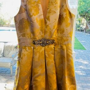 Eliza J Yellow Floral Dress